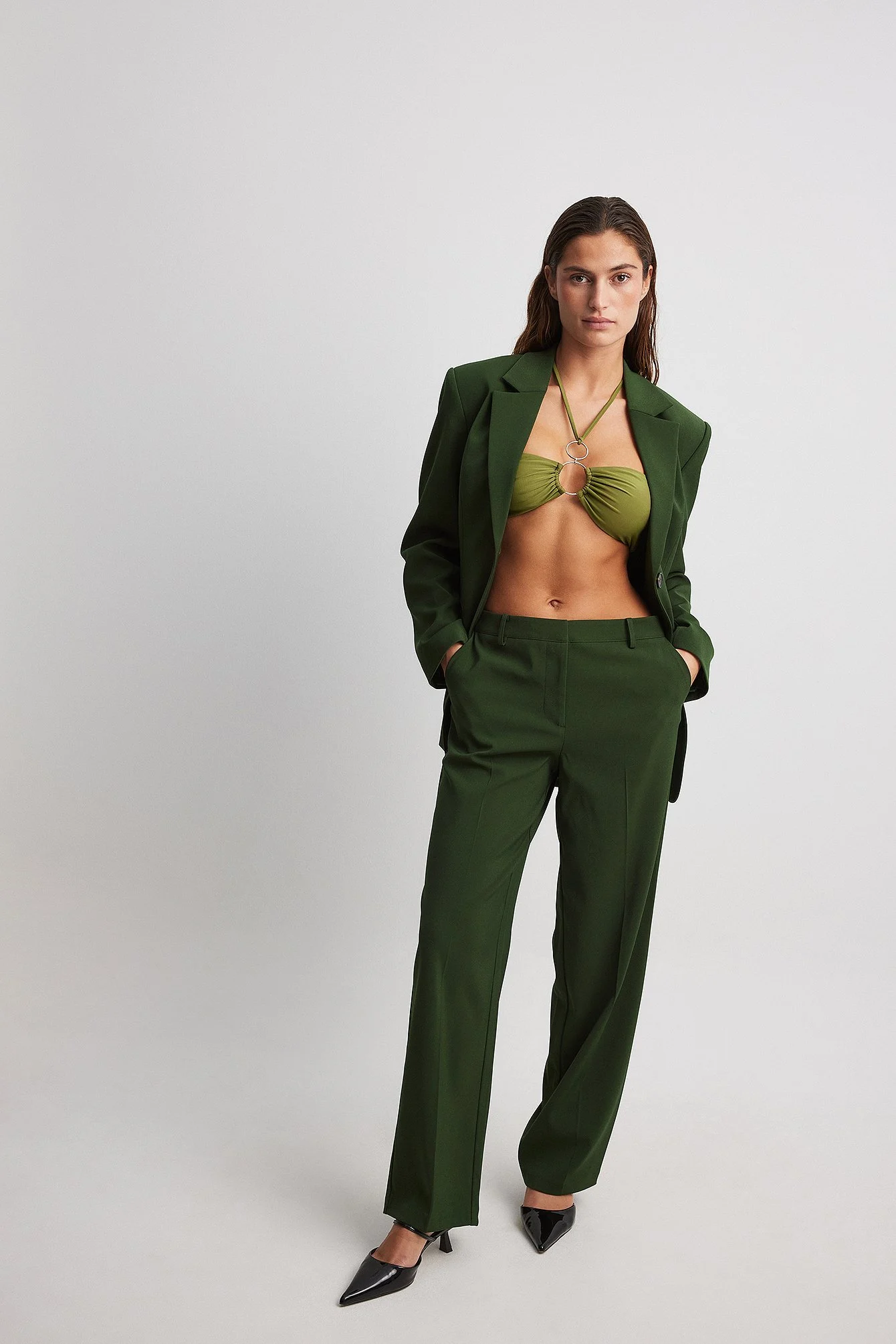 Taillierter Blazer mit einem Knopf