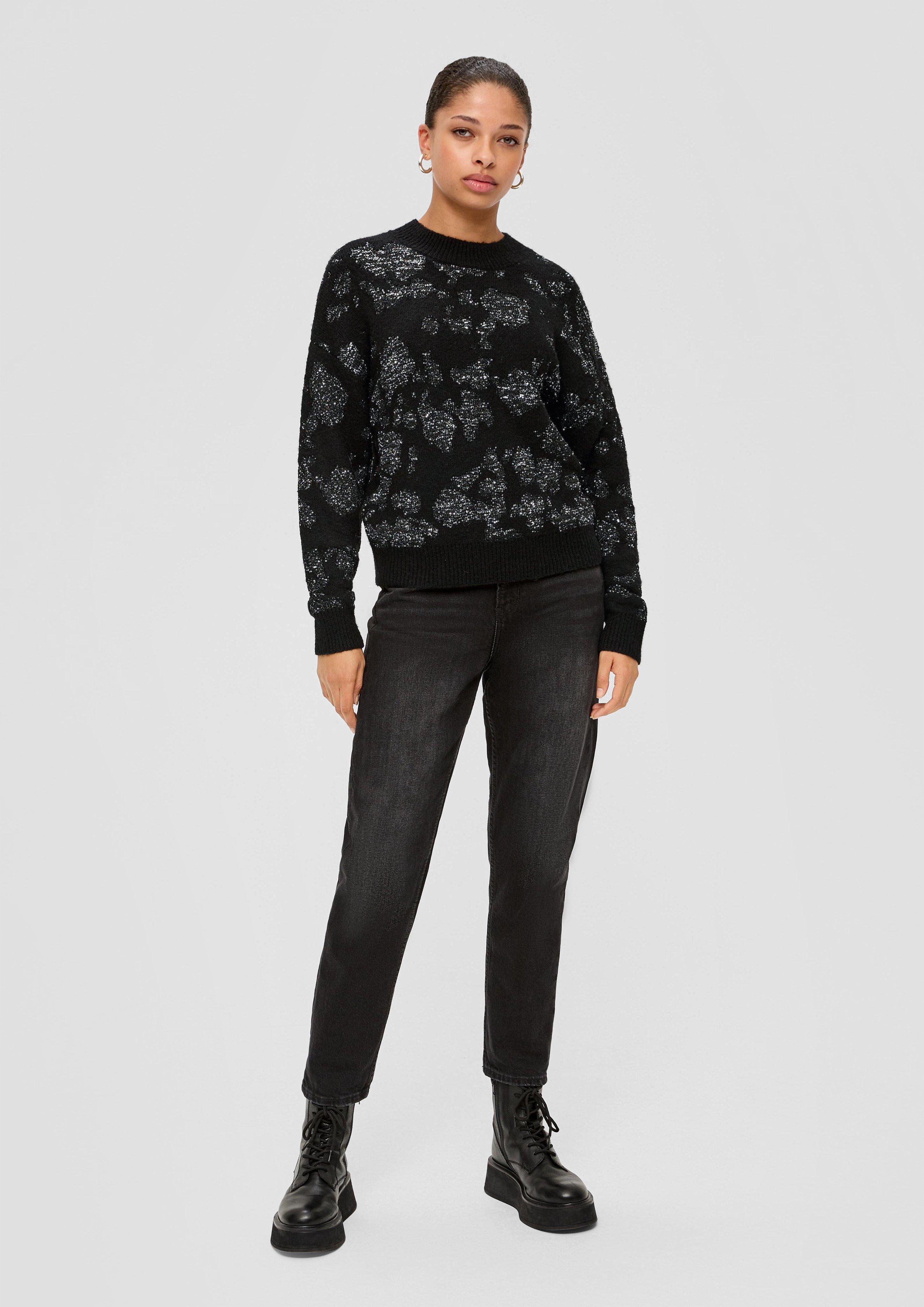 Strickpullover mit Pailletten  2137900-99X0