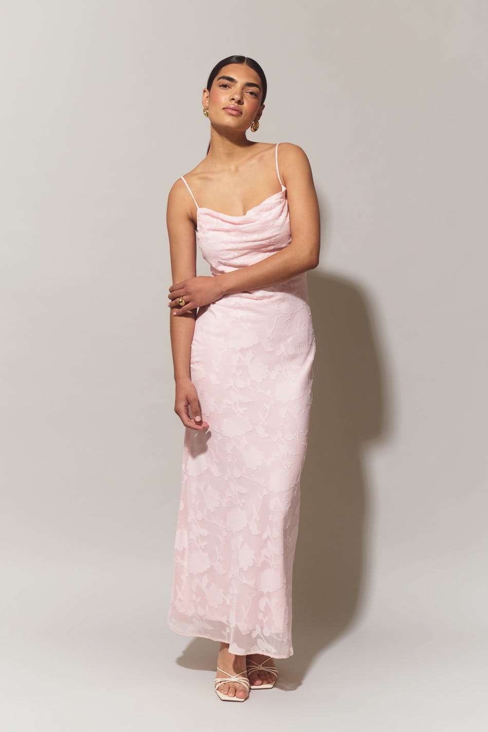Cowl neck dress
