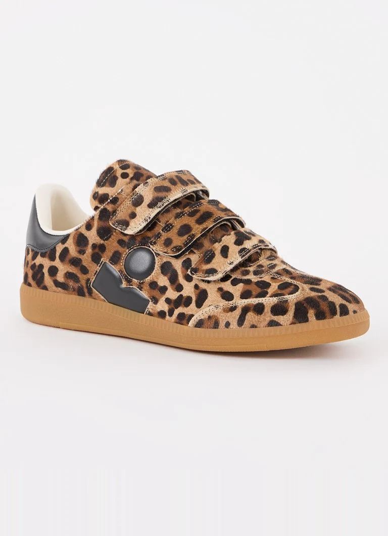 Sneakers Isabel Marant Beth in pelle con stampa leopardata