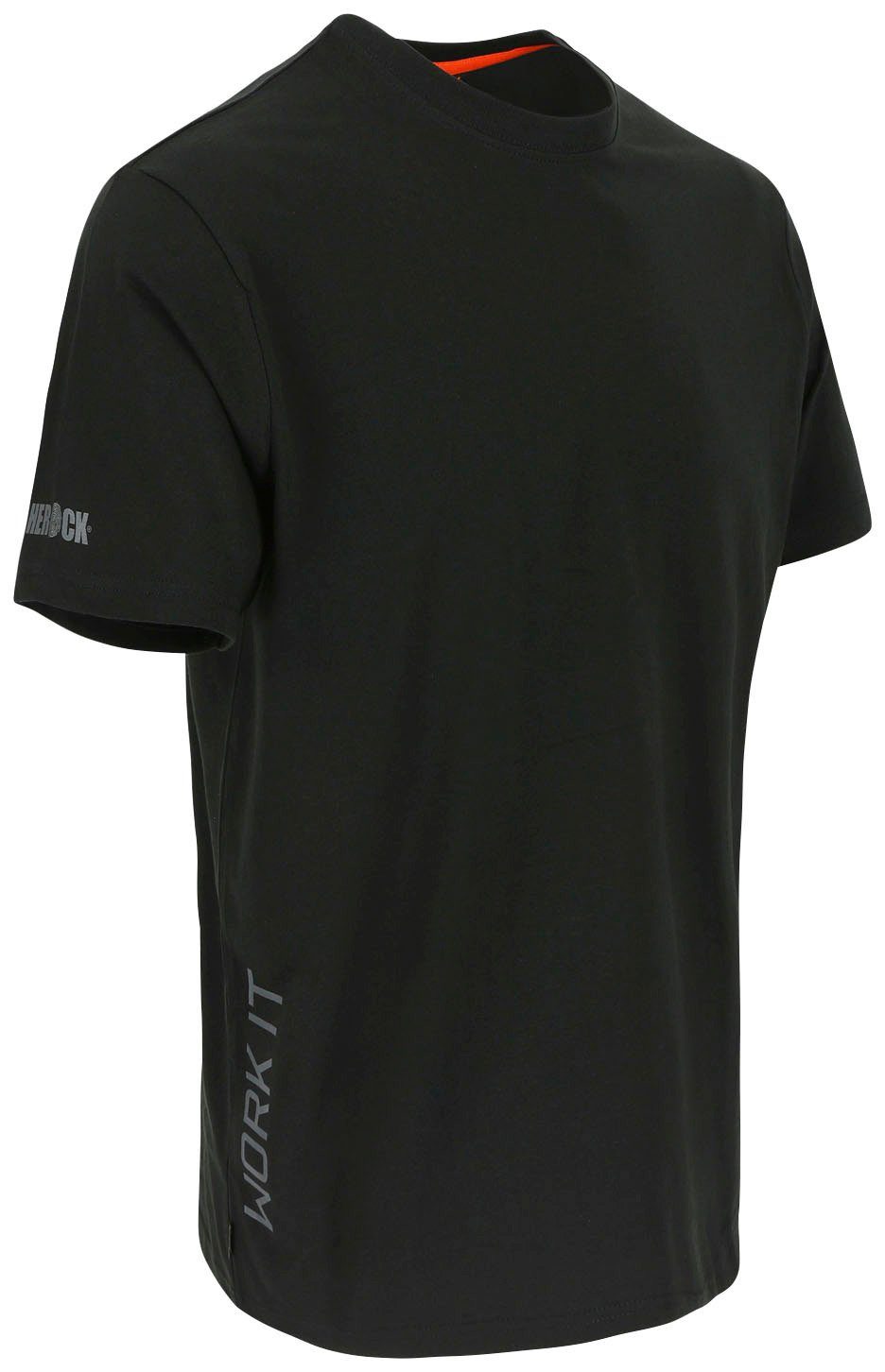 Herock T-Shirt Callius T-Shirt kurze Ärmel Rundhalsausschnitt, kurze Ärmel, Herock®-Aufdruck, Rippstrickkragen
