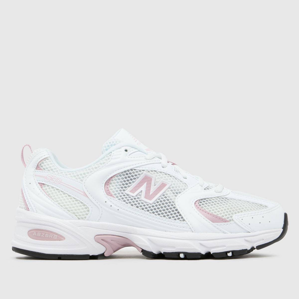 New Balance 530 träningsskor i vitt och rosa