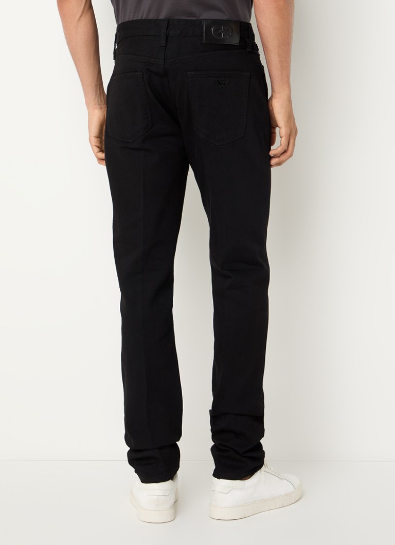 Pantaloni drepți Emporio Armani cu buzunare laterale