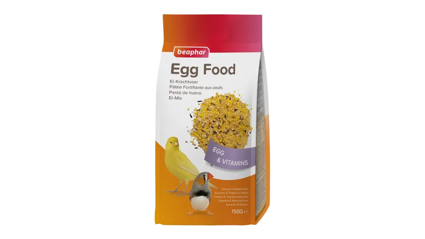 beaphar Vogelfutter Ei-Mix für Kanarien & Exoten 150 g