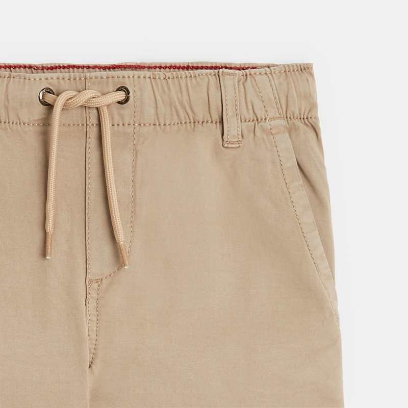 Pantalon large à enfiler beige garçon