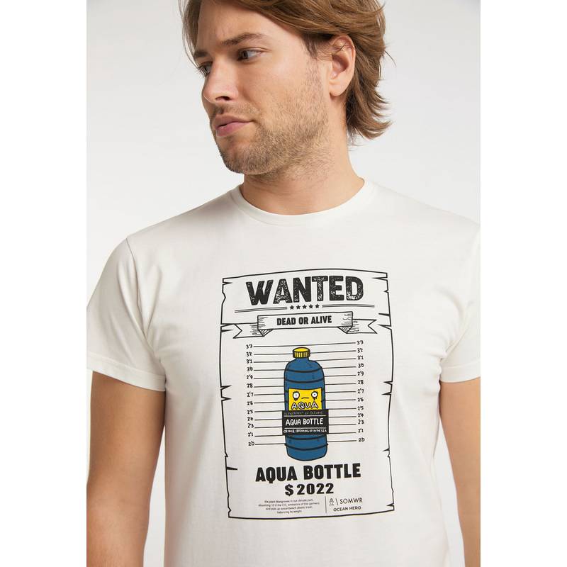 SOMWR T-Shirt With Aqua Bottle Print T-Shirt Herren