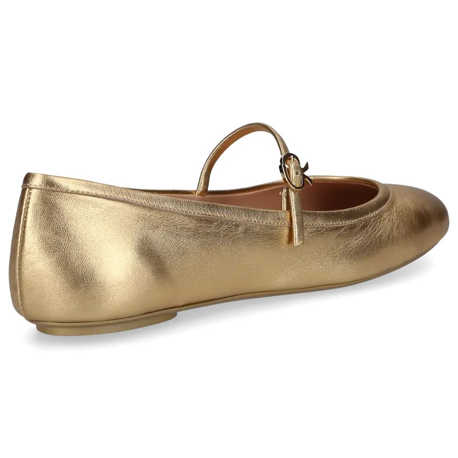 Gianvito Rossi - Riemchenballerinas CARLA Nappaleder - gold