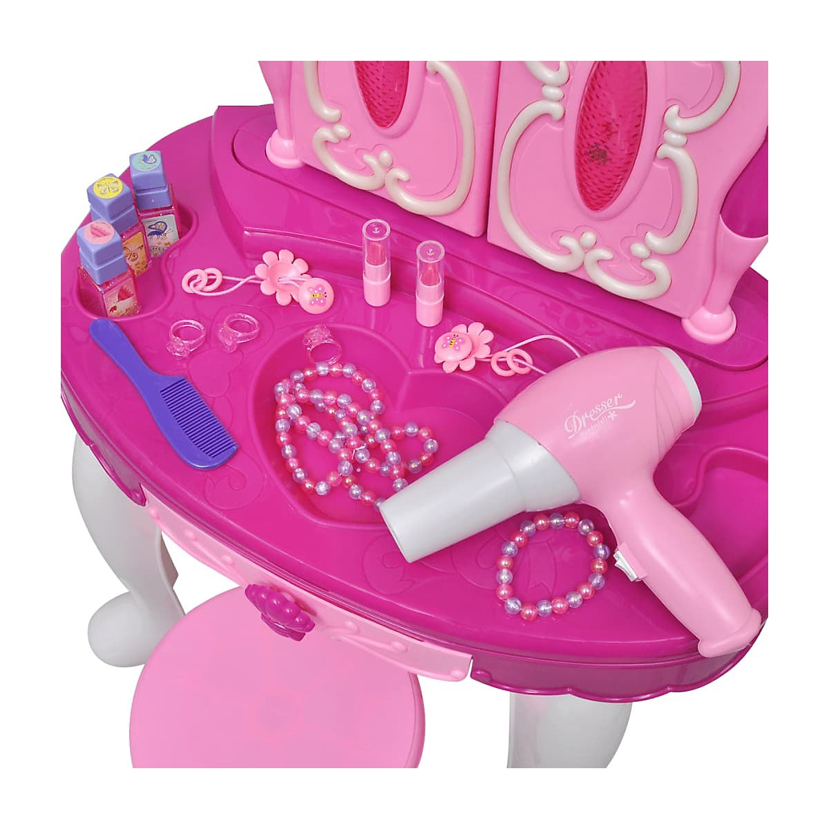 Kinder-Schminktisch mit 3 Spiegeln und Licht/Ton Spielzeug-Tisch