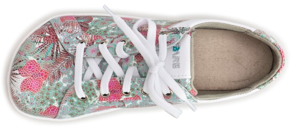 Fare Bare |vB ~ LowCut Leder Schnürer ~ Hellblau Print