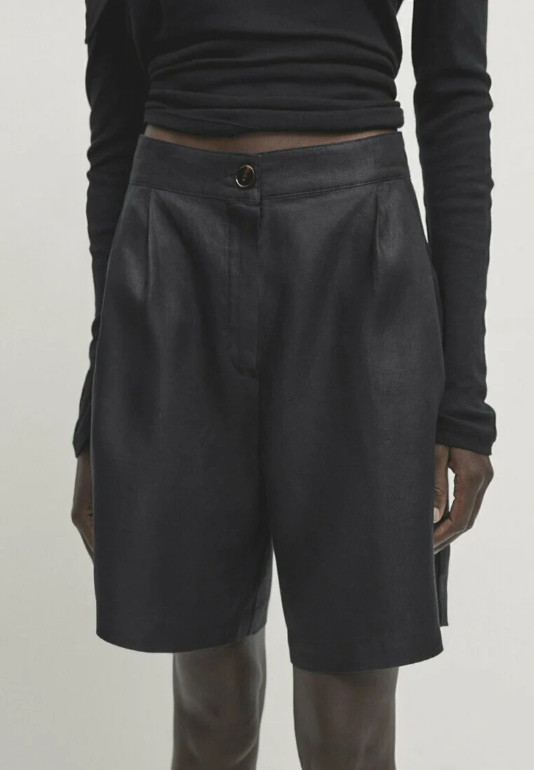 BERMUDA CON DOBLE PINZA Massimo Dutti - Shorts