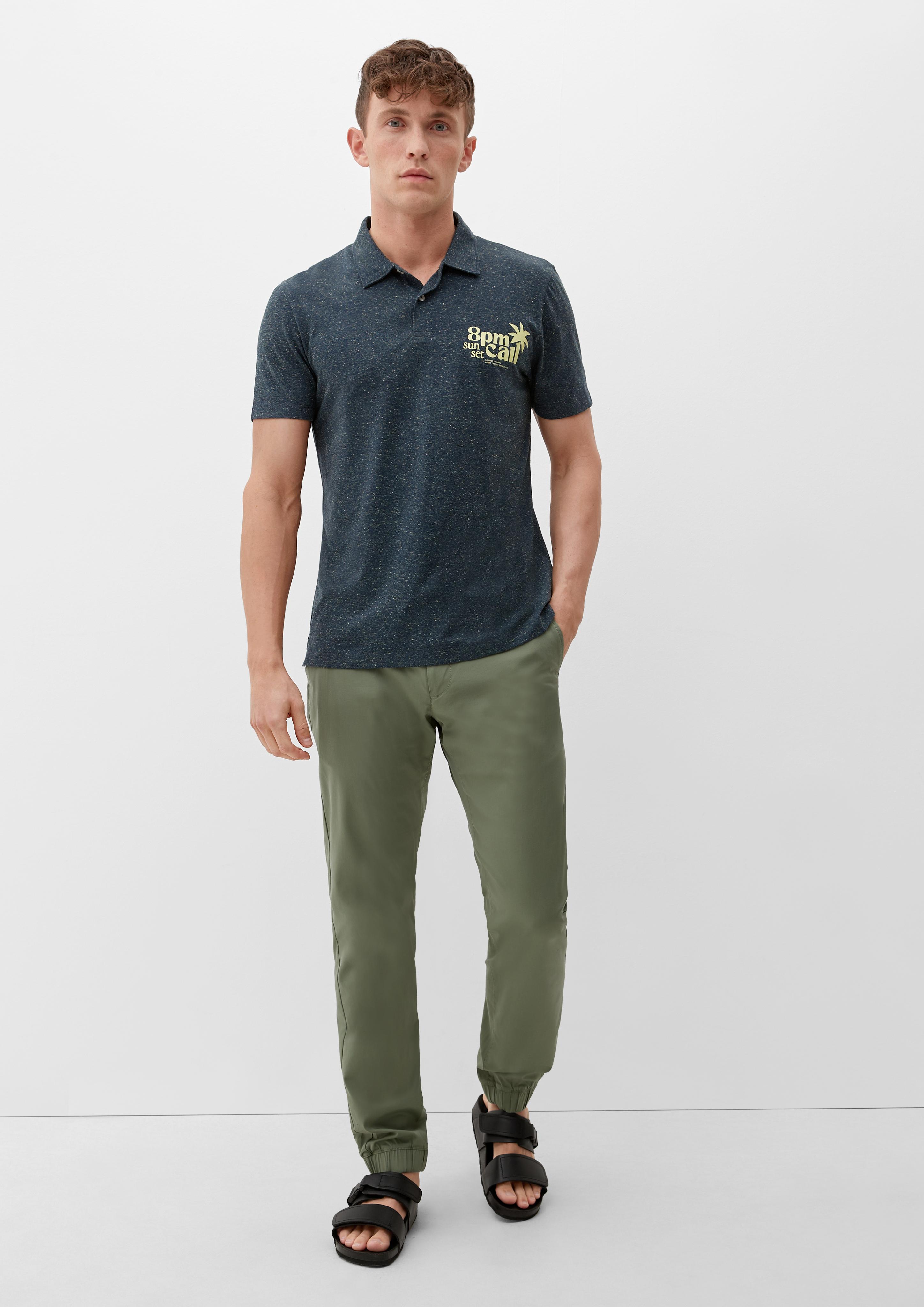 Meliertes Polo-Shirt  2131486-59D1