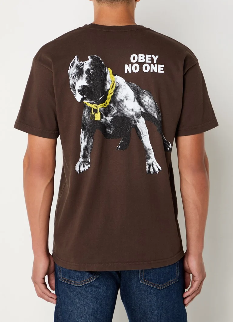 Obey No One T-shirt with front and back print