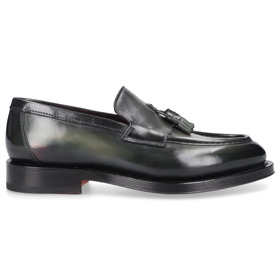 Santoni - Loafer 18358 Kalbsleder - grün