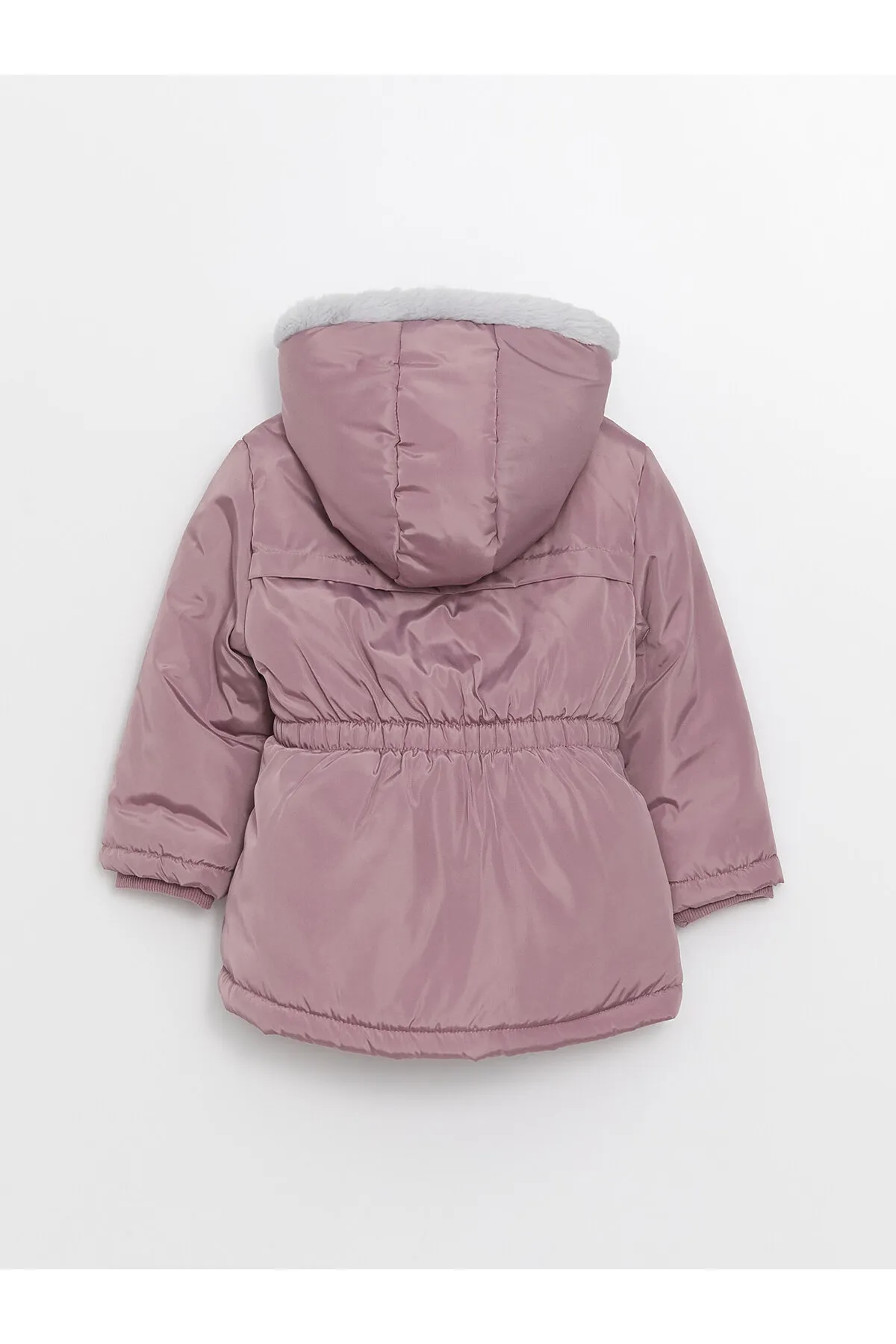 LC Waikiki  Basic-Mantel für Mädchen mit Kapuze und langen Ärmeln