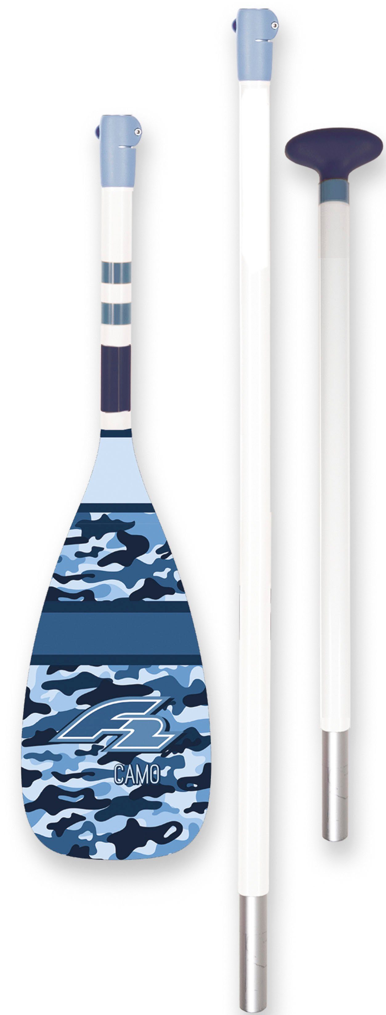 F2 Fiberglas Paddel Camouflage SUP-Paddel, (Set, 3-St)