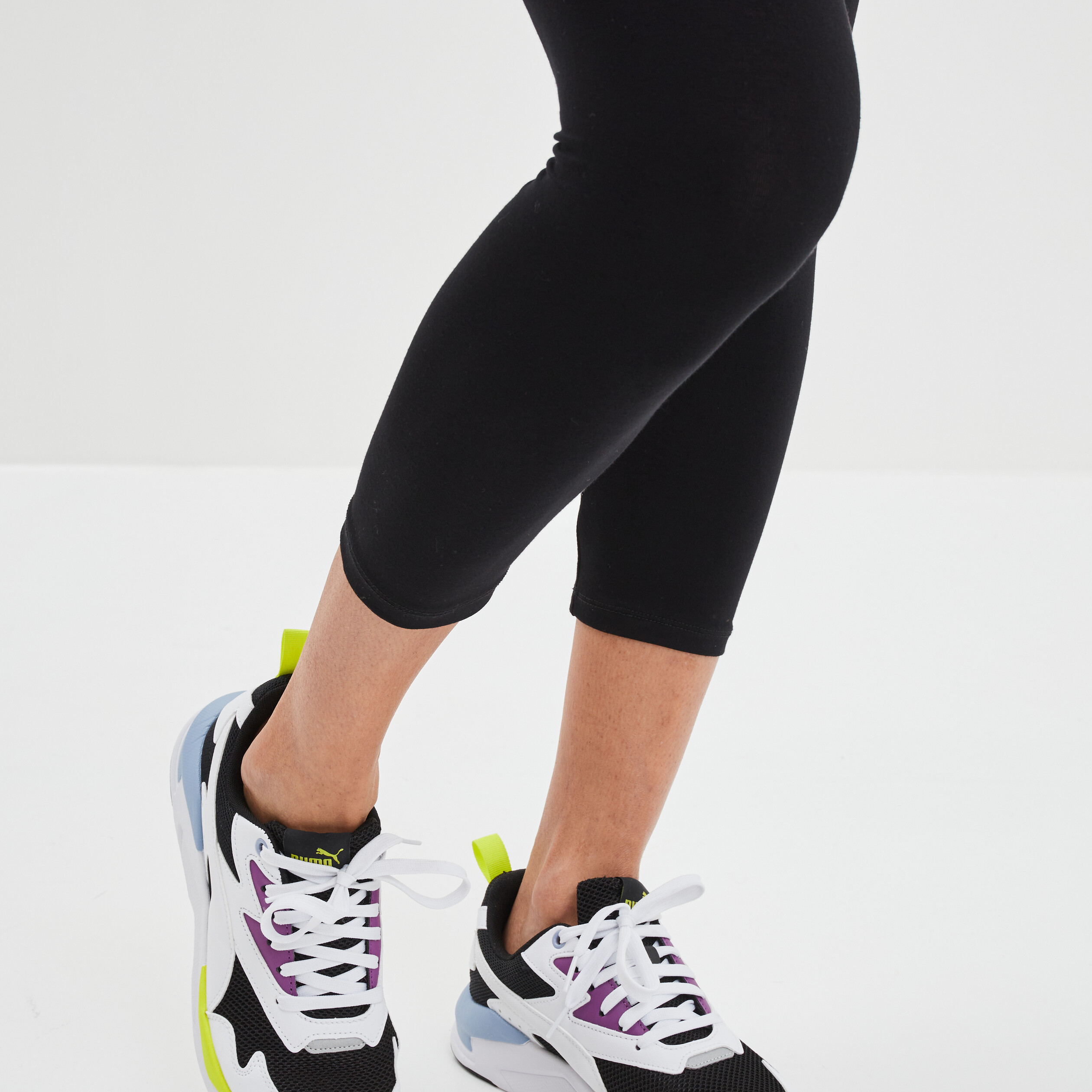 Legging élastiqué 7 8ème noir femme | La Halle