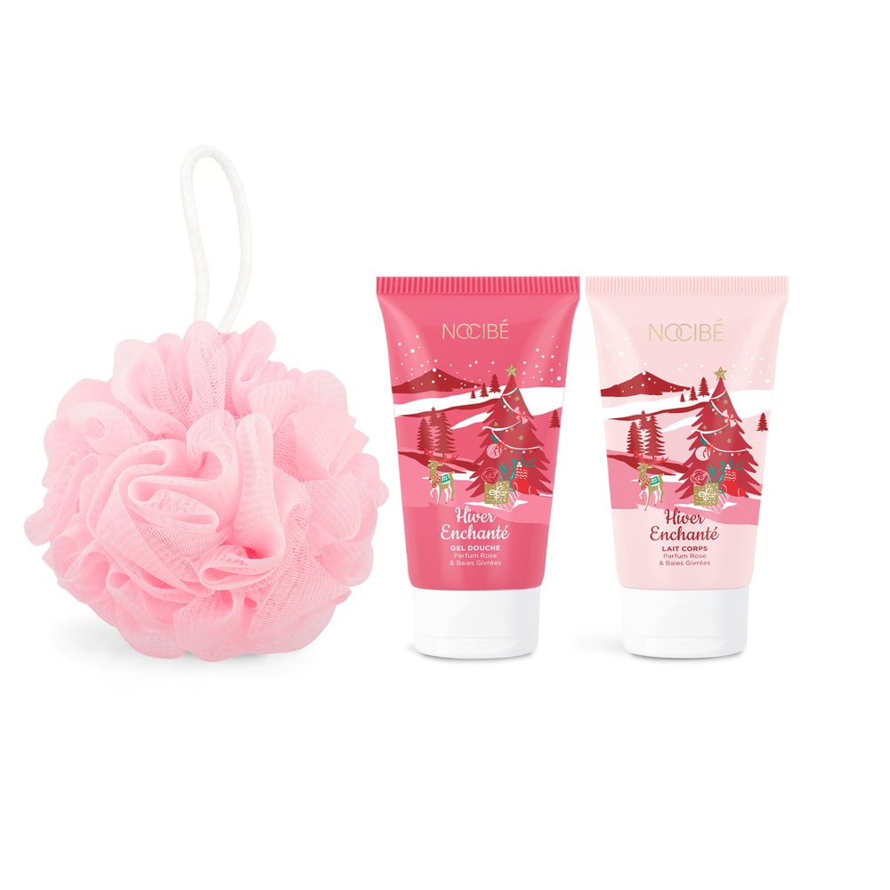 Nocibé Hiver Enchanté - Mon Trio Merveilleux Coffret bain parfum rose & baies givrées