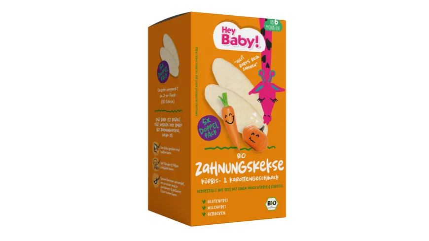 Hey Baby! Bio Zahnungskeks Kürbis & Karotte 21 g
