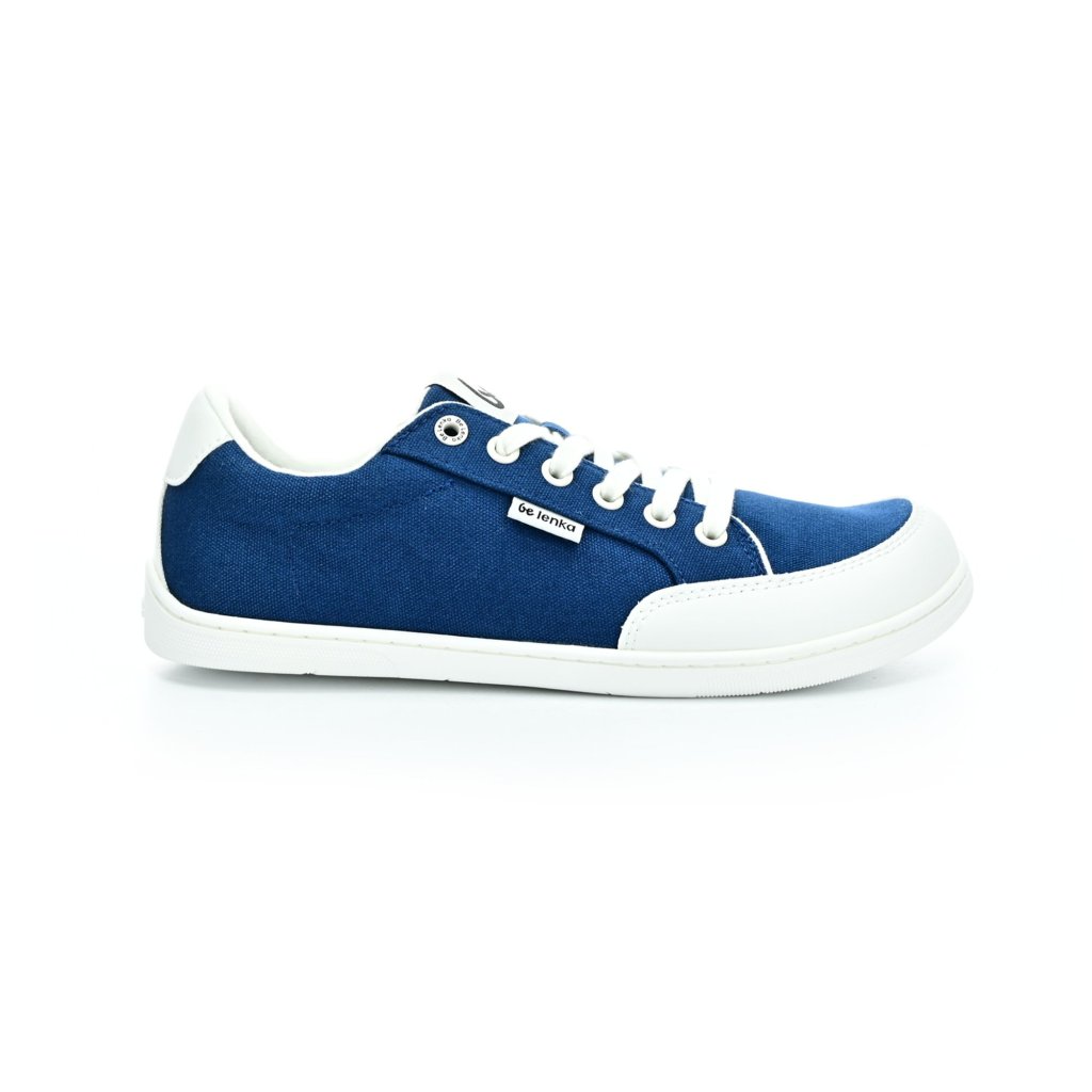 Be Lenka Rebound Dark Blue&White Barfußschuhe