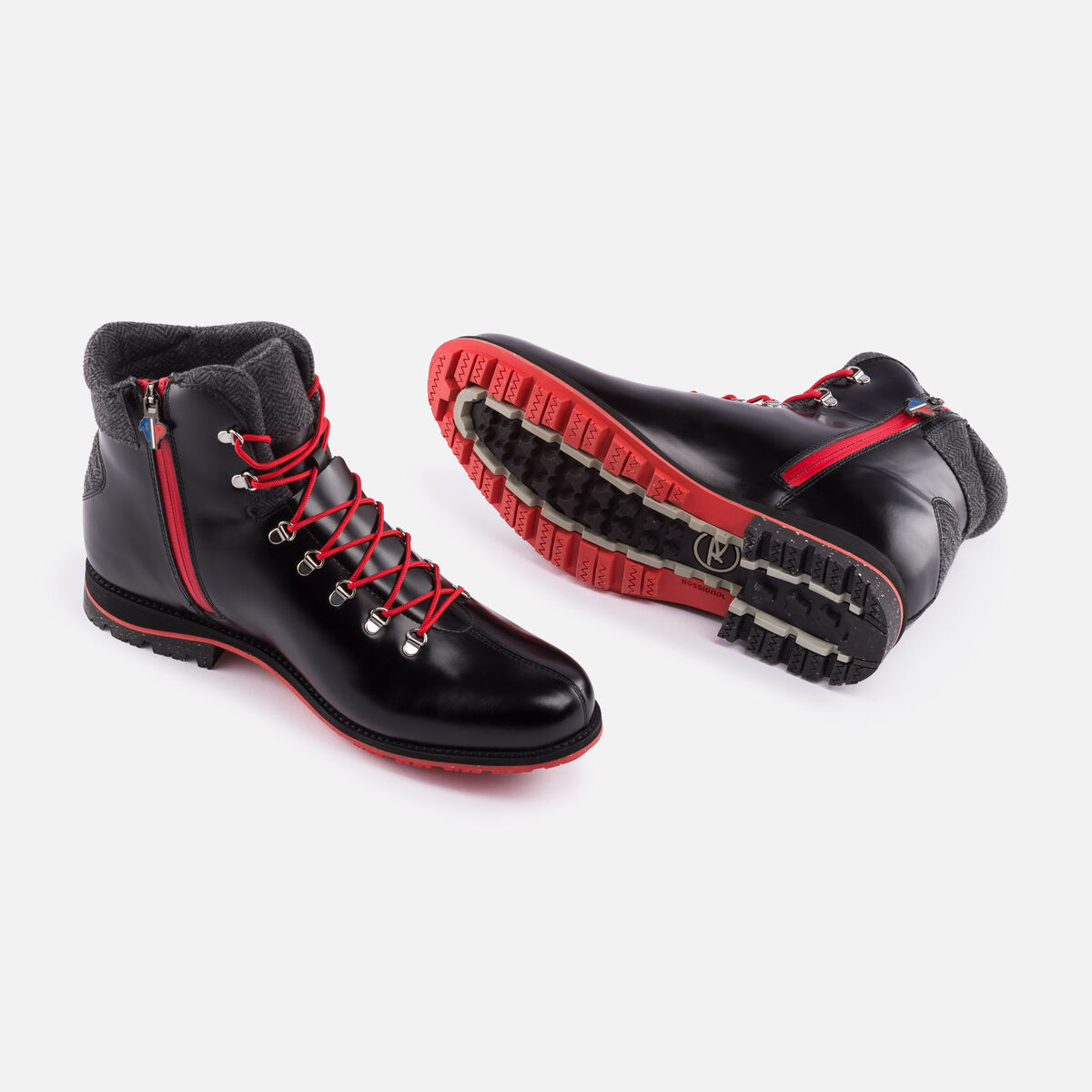 1907 Chamonix Shiny Black Herrenstiefel