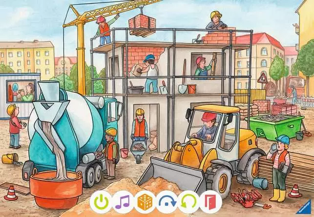 Kinderpuzzle ab 3 Jahren - tiptoi® Puzzle für kleine Entdecker: Baustelle - 12 Teile