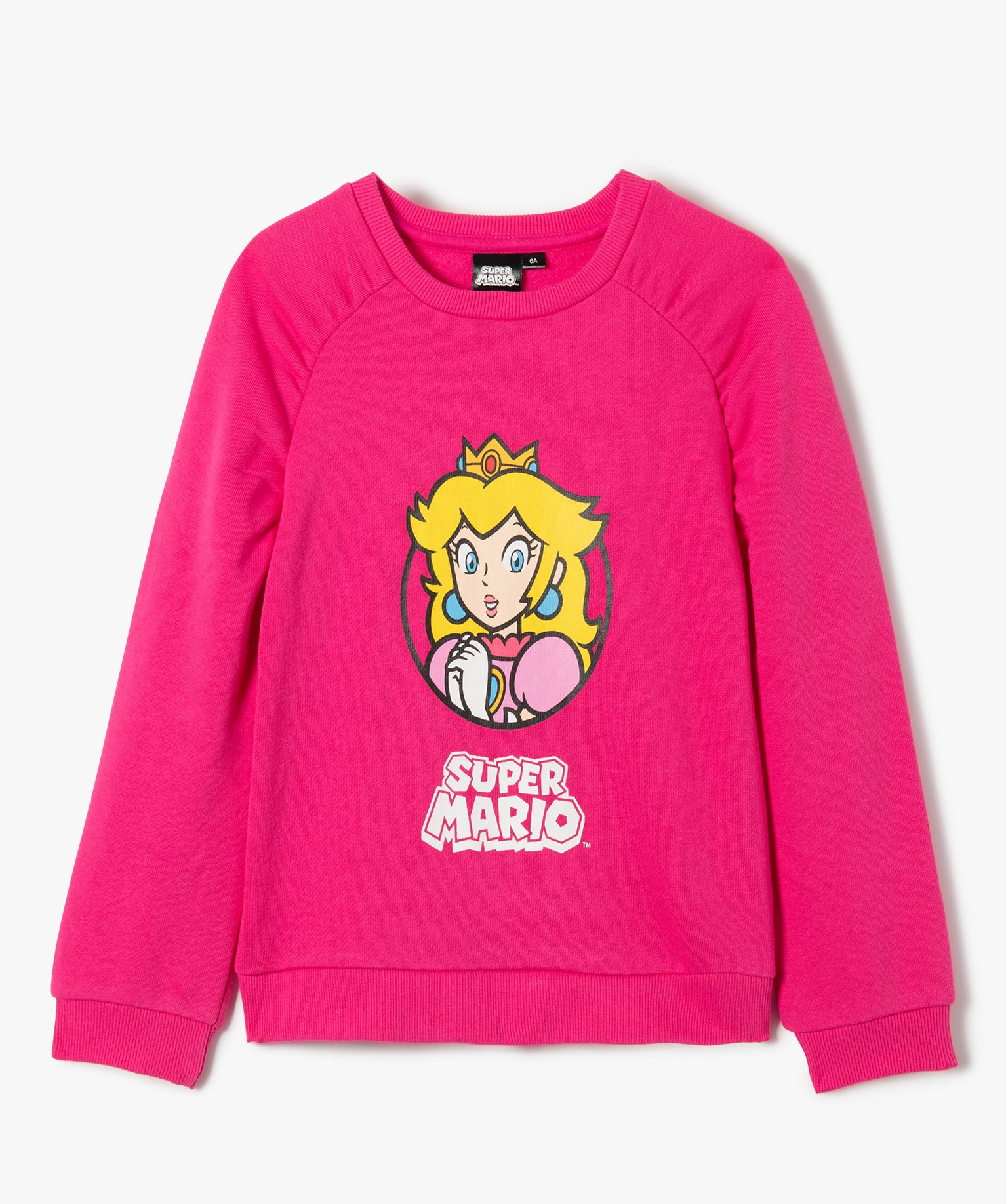 Sweat fille avec motif Princesse Peach - Super Mario rose | GEMO