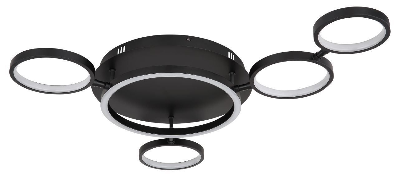 Globo Lighting - ANTONIUS - Deckenleuchte Metall schwarz matt, LED