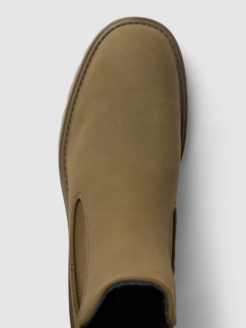 Chelsea Boots mit profilierter Sohle Modell 'BETTY' in hellbraun