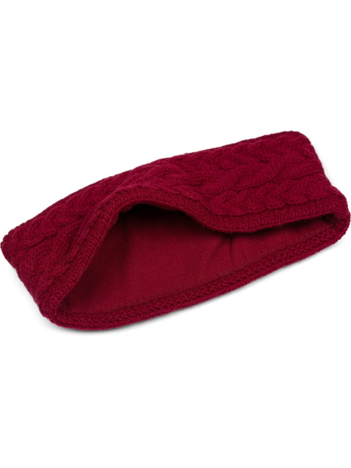 styleBREAKER Strick Stirnband in Bordeaux-Rot günstig kaufen onesize