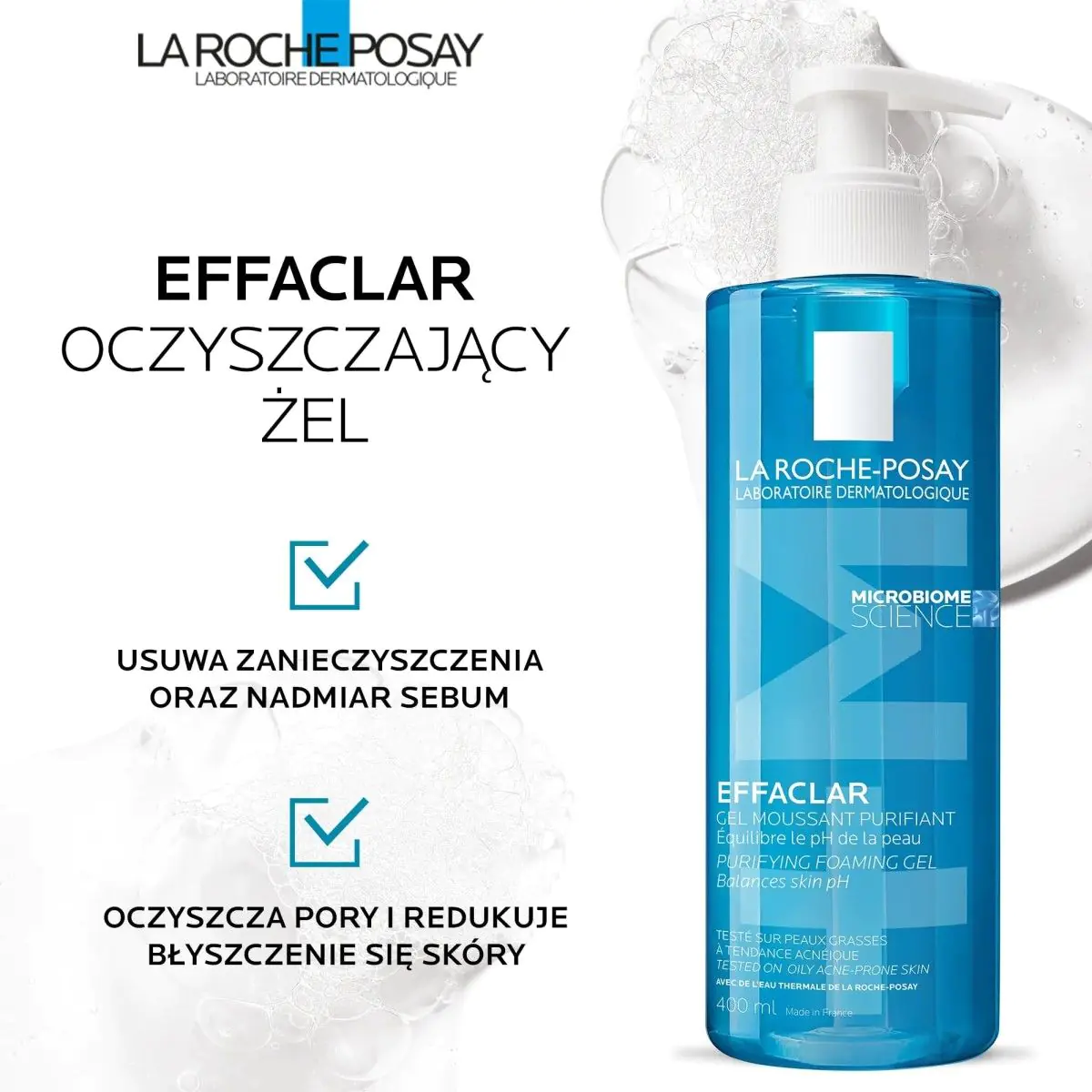 La Roche-Posay Effaclar Καθαριστικό Τζελ Προσώπου