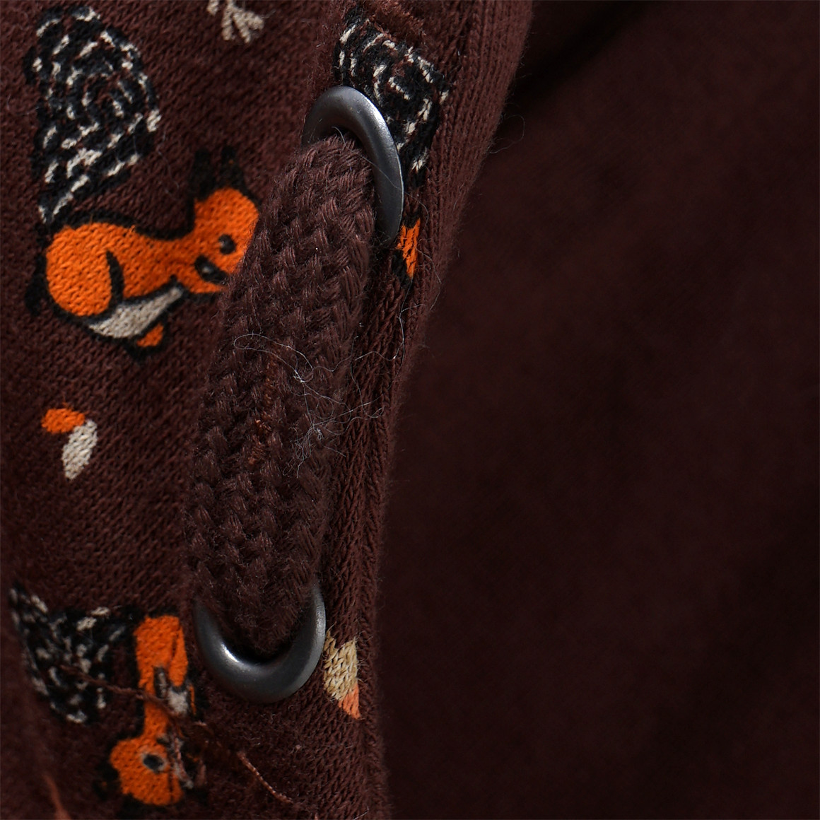Mädchen Sweatshirt mit Eichhörnchen-Allover
