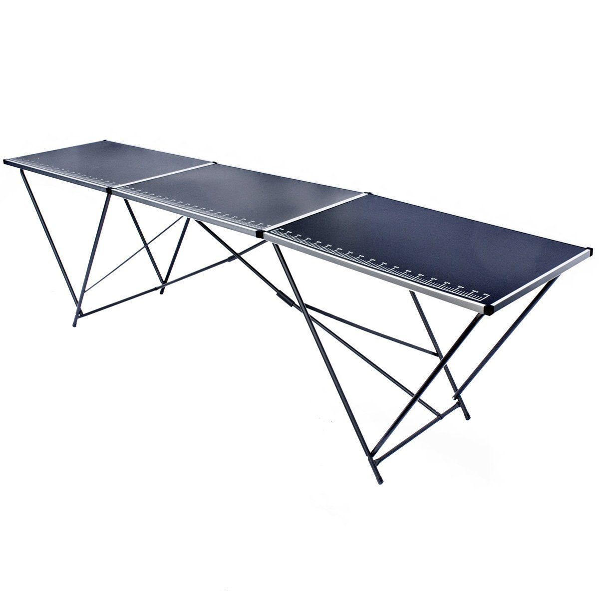 Goods+Gadgets Klapptisch Klappbarer Multifunktionstisch (Markttisch, Campingtisch Mehrzwecktisch), höhenverstellbarer Tapeziertisch