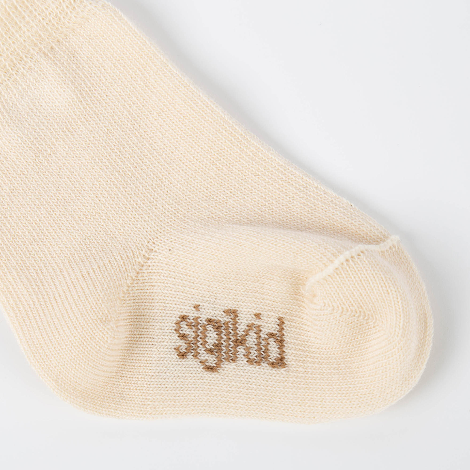 Baby Socken im 2er-Set, beige/beige geringelt