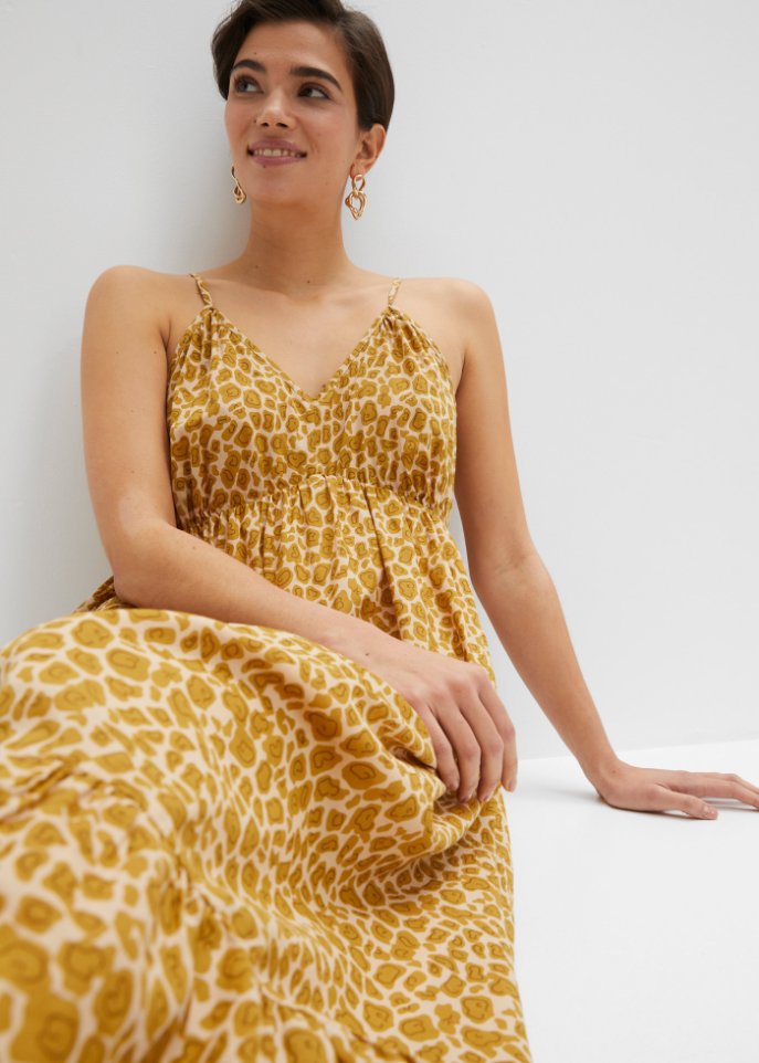 Maxikleid mit Leo-Druck
