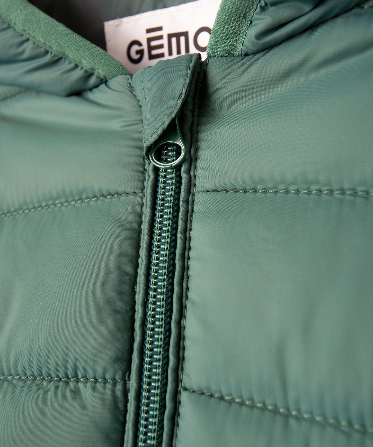 Blouson matelassé à capuche Garçon vert | GEMO
