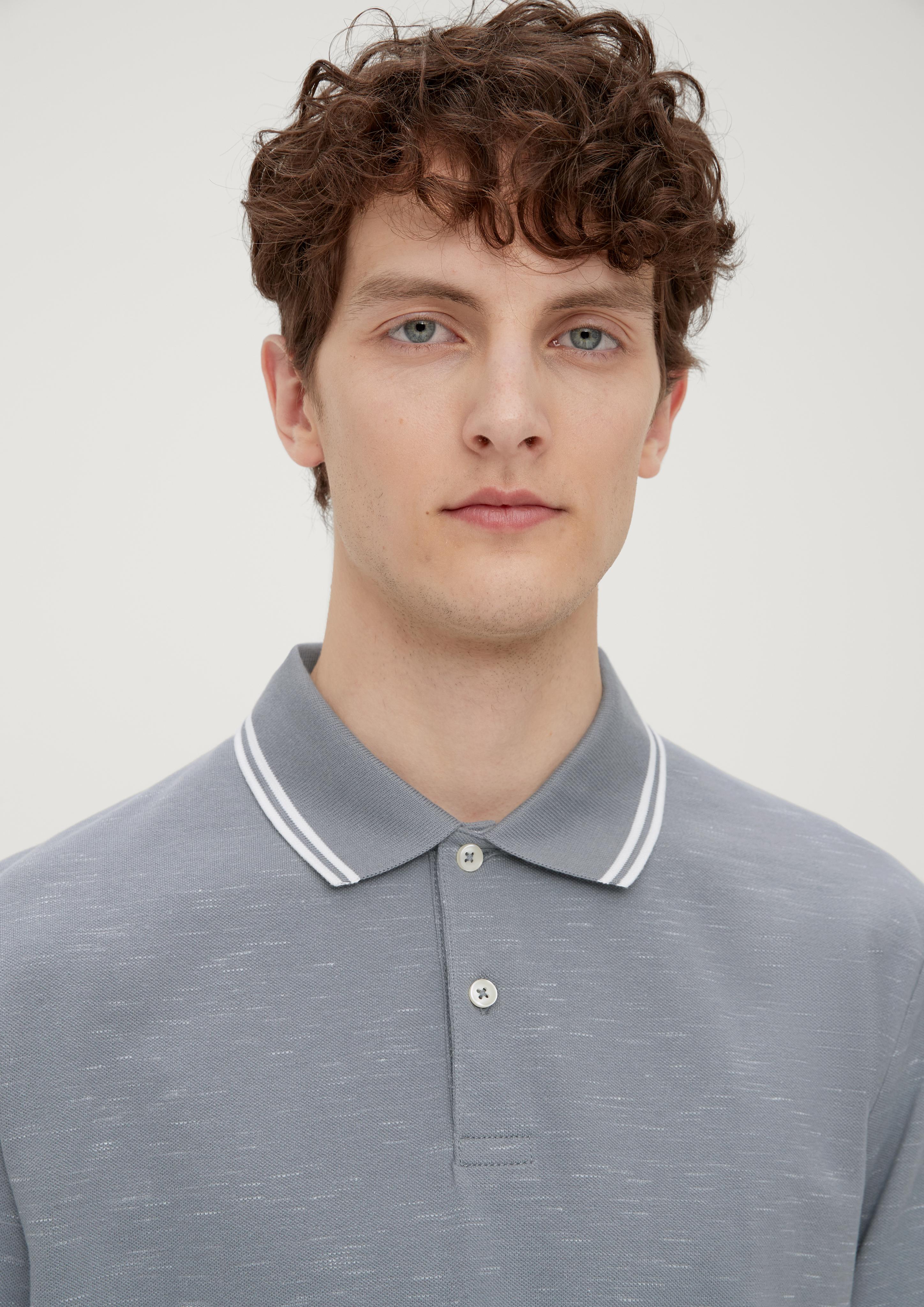 Poloshirt mit Flammgarnstruktur  2131901-95W1