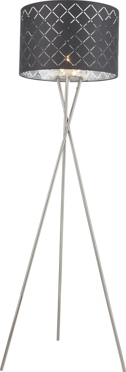 Globo Lighting - KIDAL - Stehleuchte Metall Nickel matt, 1x E27