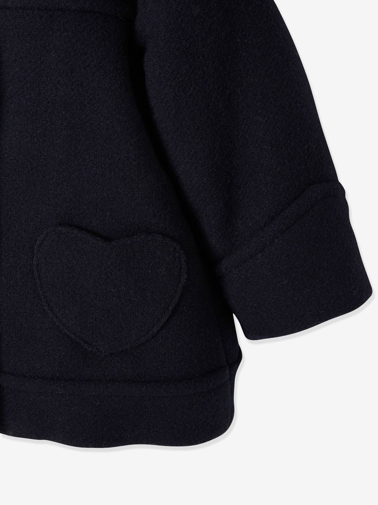 Manteau à capuche bébé fille taupe