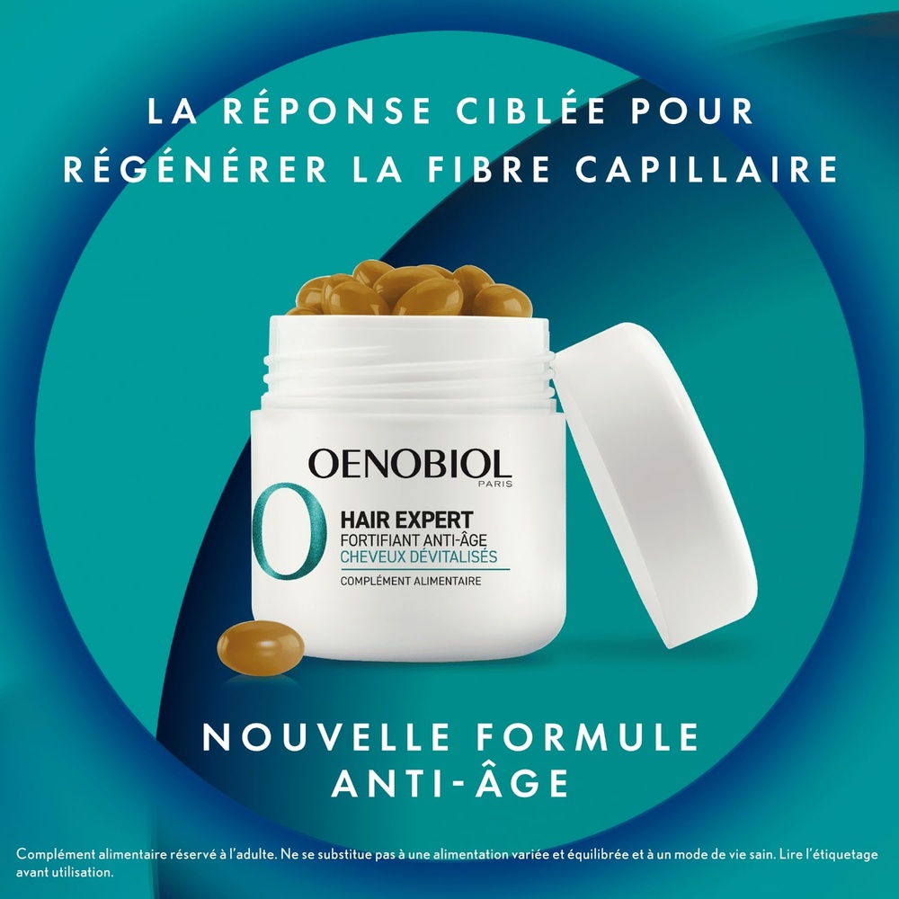 oenobiol Hair Expert Fortifiant Anti-Âge Complément alimentaire Cheveux
