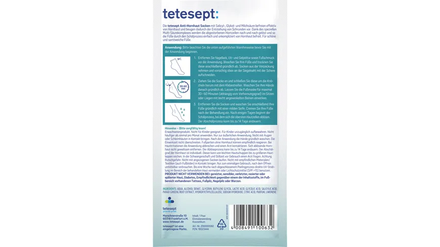 tetesept Anti-Hornhaut Socke
