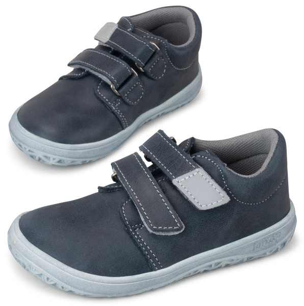 Jonap bare ~ LowCut Klettschuh Leder ~ Dark Grey