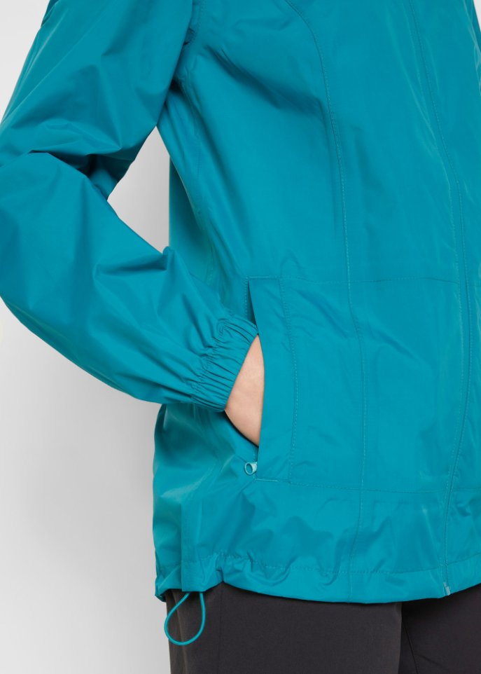 Ultraleichte Regenjacke mit integrierter Tasche zum Verstauen
