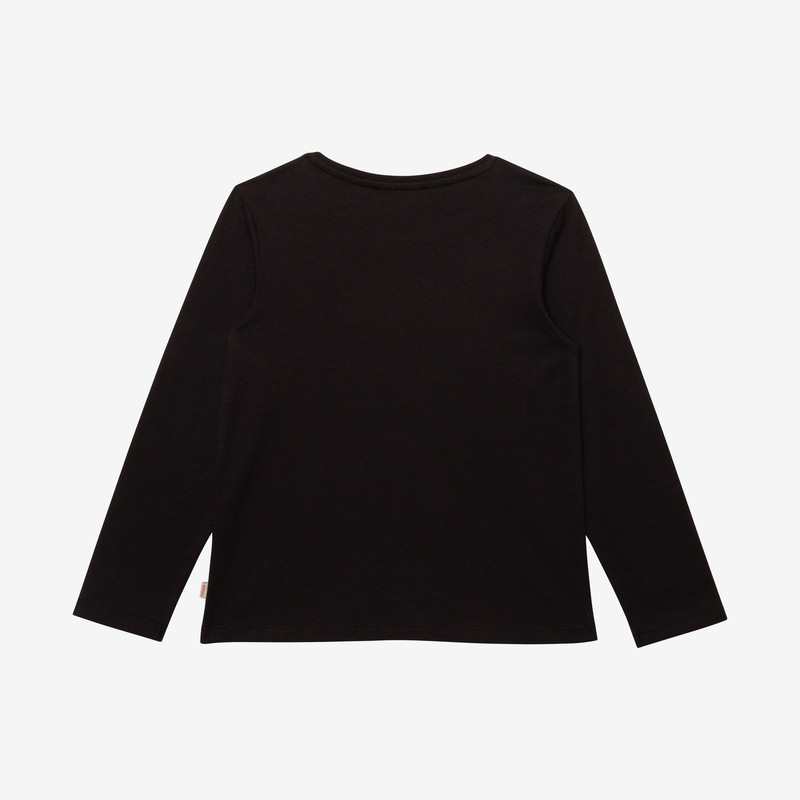 T-shirt fille message noir en coton recyclé Catimini
