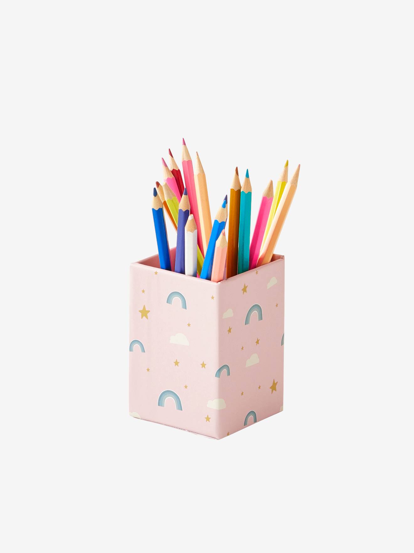 Vertbaudet Kinder Schreibtisch-Set REGENBOGEN - rosa