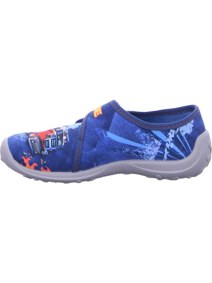 Fischer Markenschuh Hausschuh in blau günstig kaufen