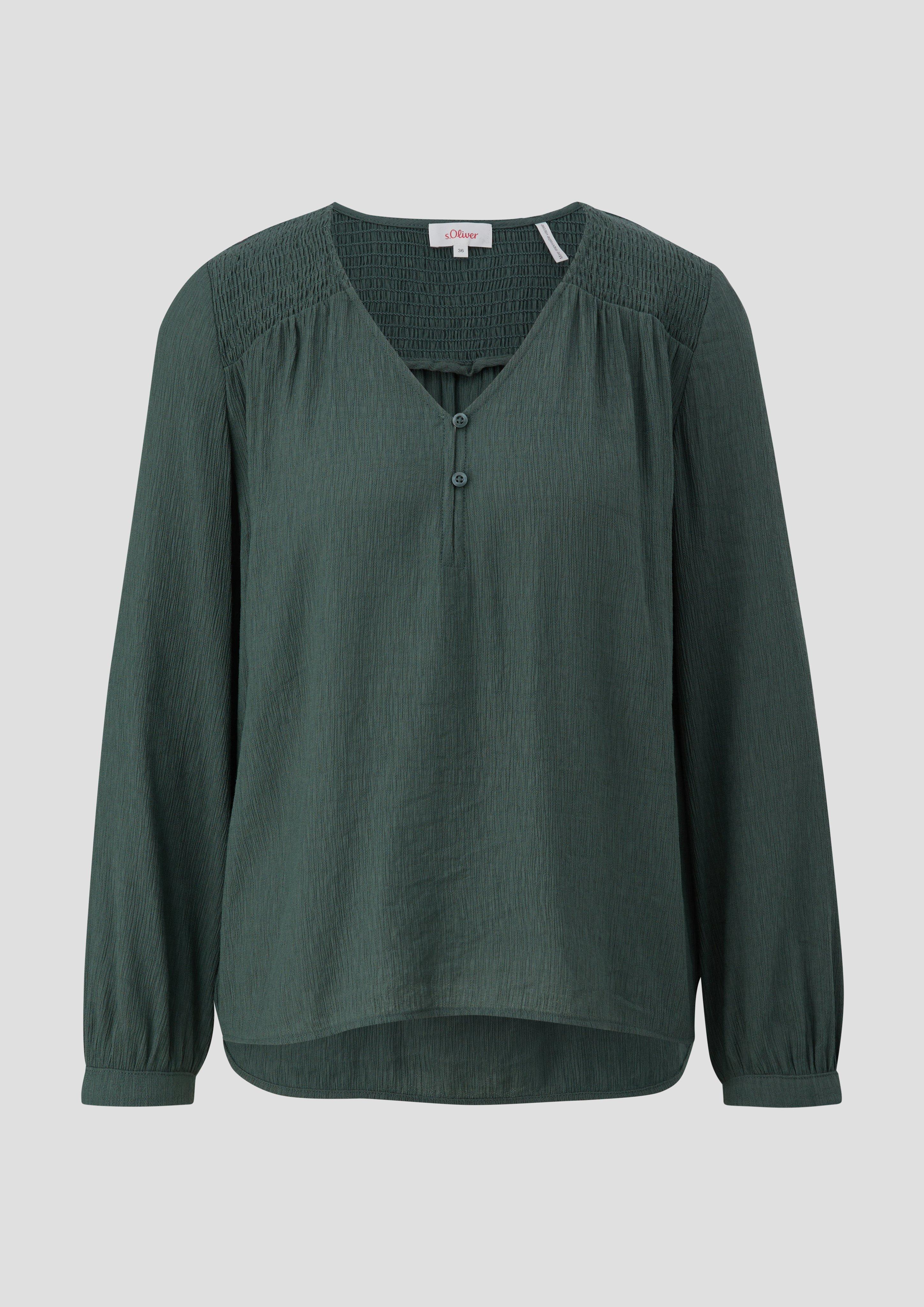 Bluse mit gesmokten Details  2135680-7909