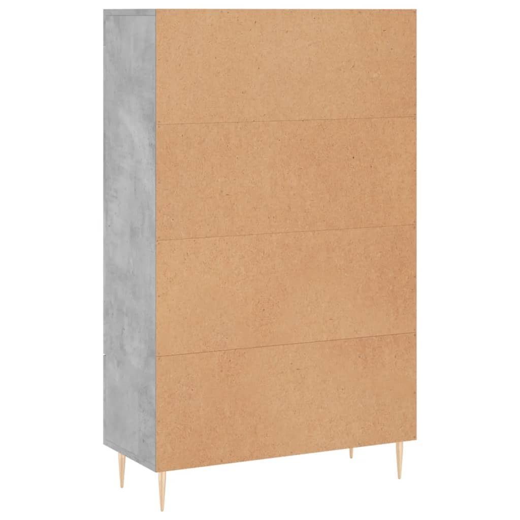 vidaXL Sideboard Highboard Betongrau 69,5x31x115 cm Holzwerkstoff (1 St)