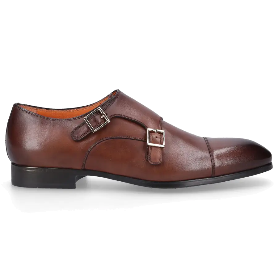 Santoni - Monk Schuhe 14549 braun - braun