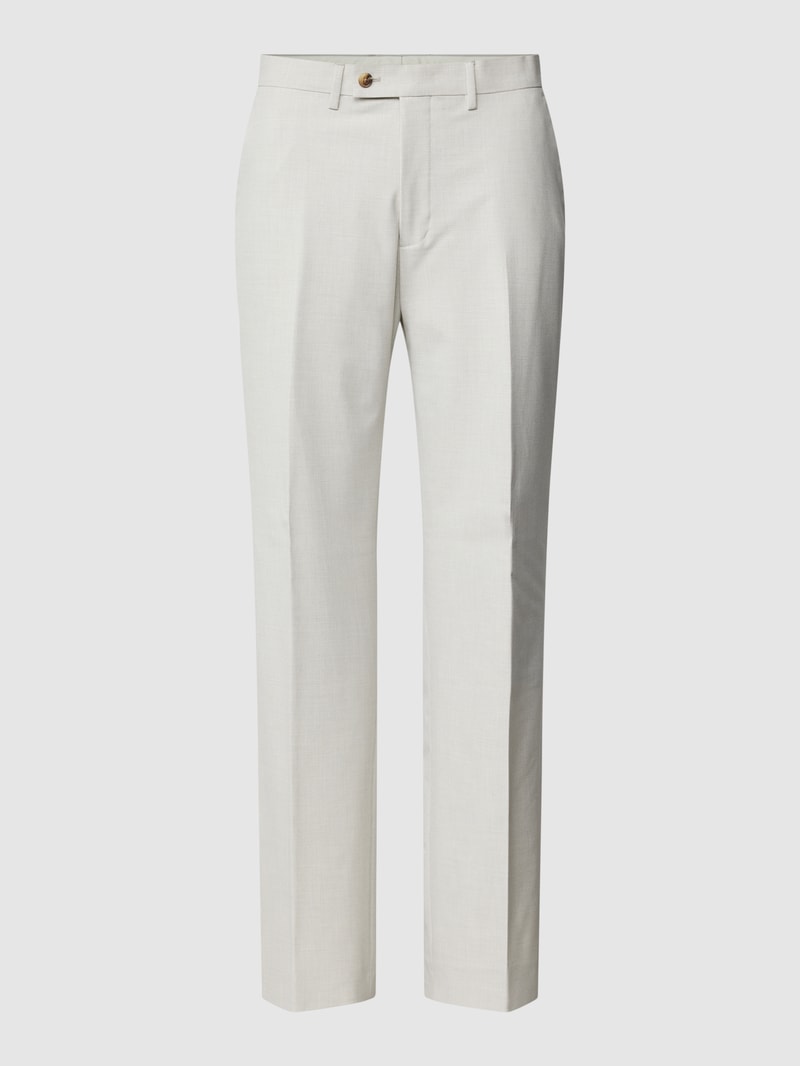 Anzughose mit Karomuster in beige
