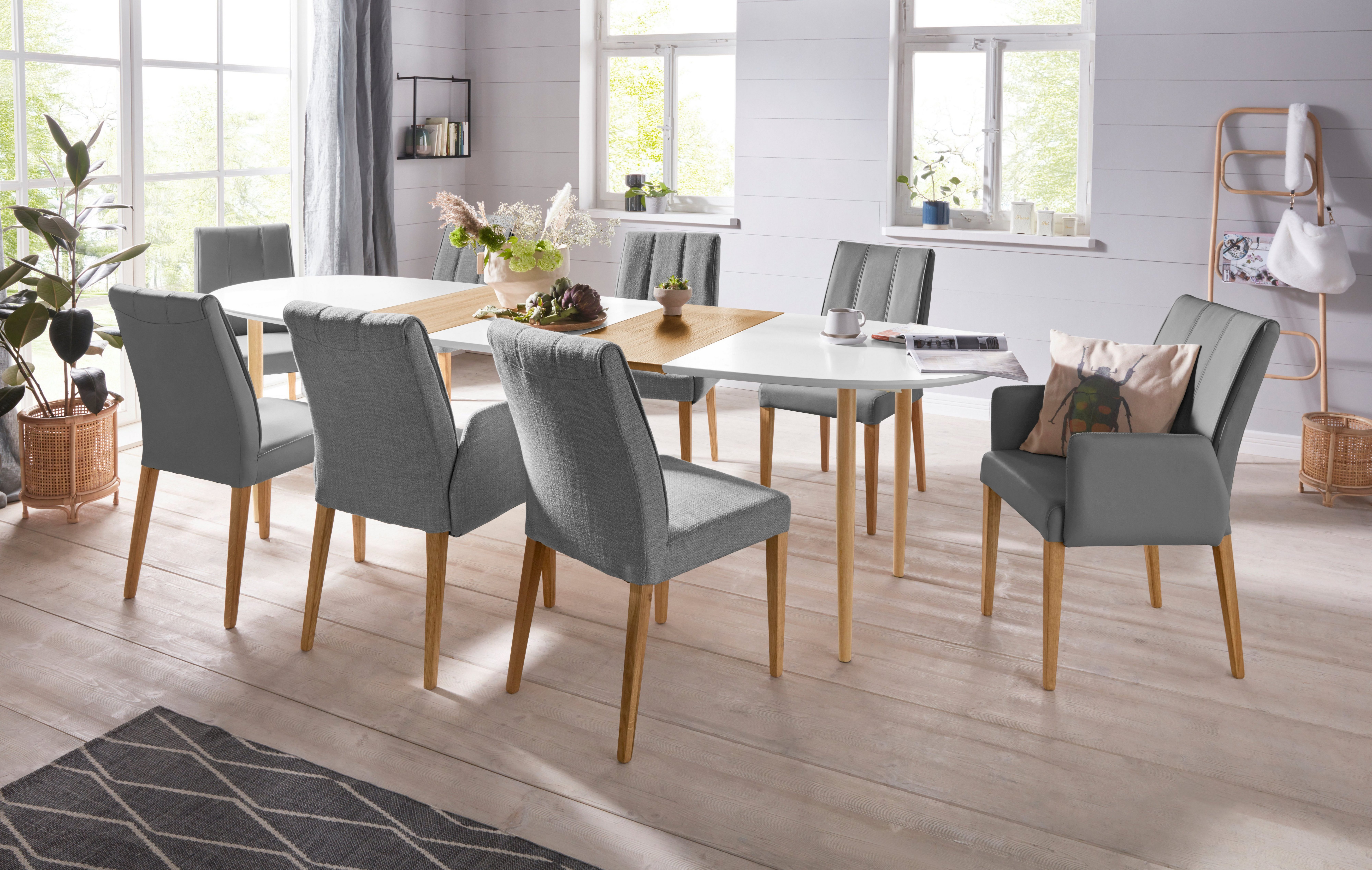 INOSIGN 4-Fußstuhl (Set, 2 St), Rückenlehne mit Steppung